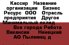 Кассир › Название организации ­ Бизнес Ресурс, ООО › Отрасль предприятия ­ Другое › Минимальный оклад ­ 30 000 - Все города Работа » Вакансии   . Ненецкий АО,Пылемец д.